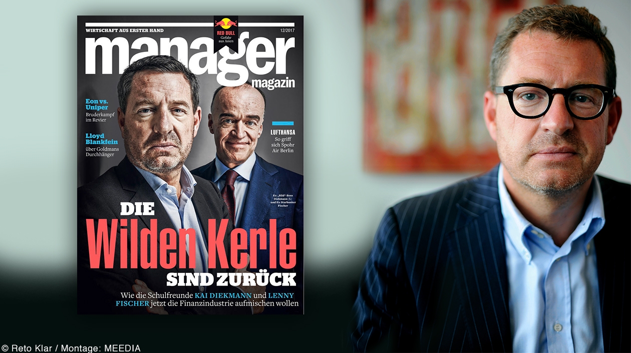 Ex-"Bild"-Chef Kai Diekmann, Cover des "manager magazins" zum Start des "Zukunftsfonds"