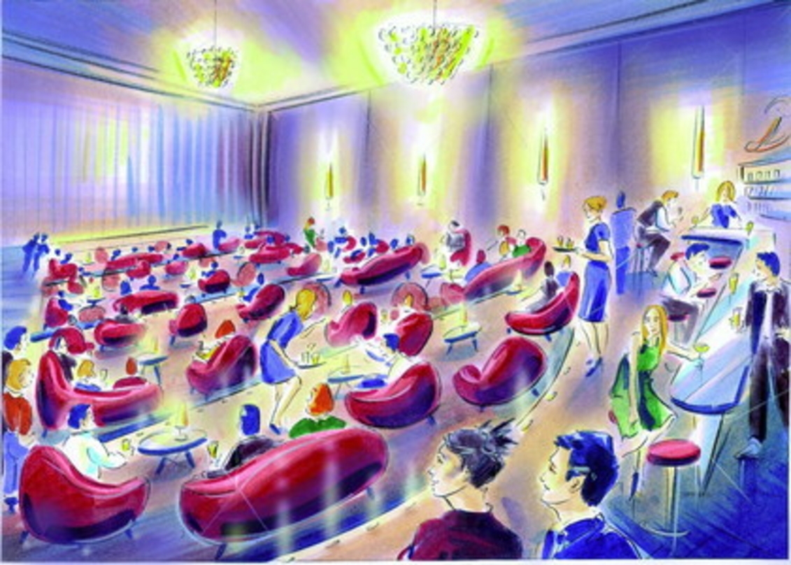So könnte der im Cinemaxx Essen geplante Luxus-Kinosaal aussehen