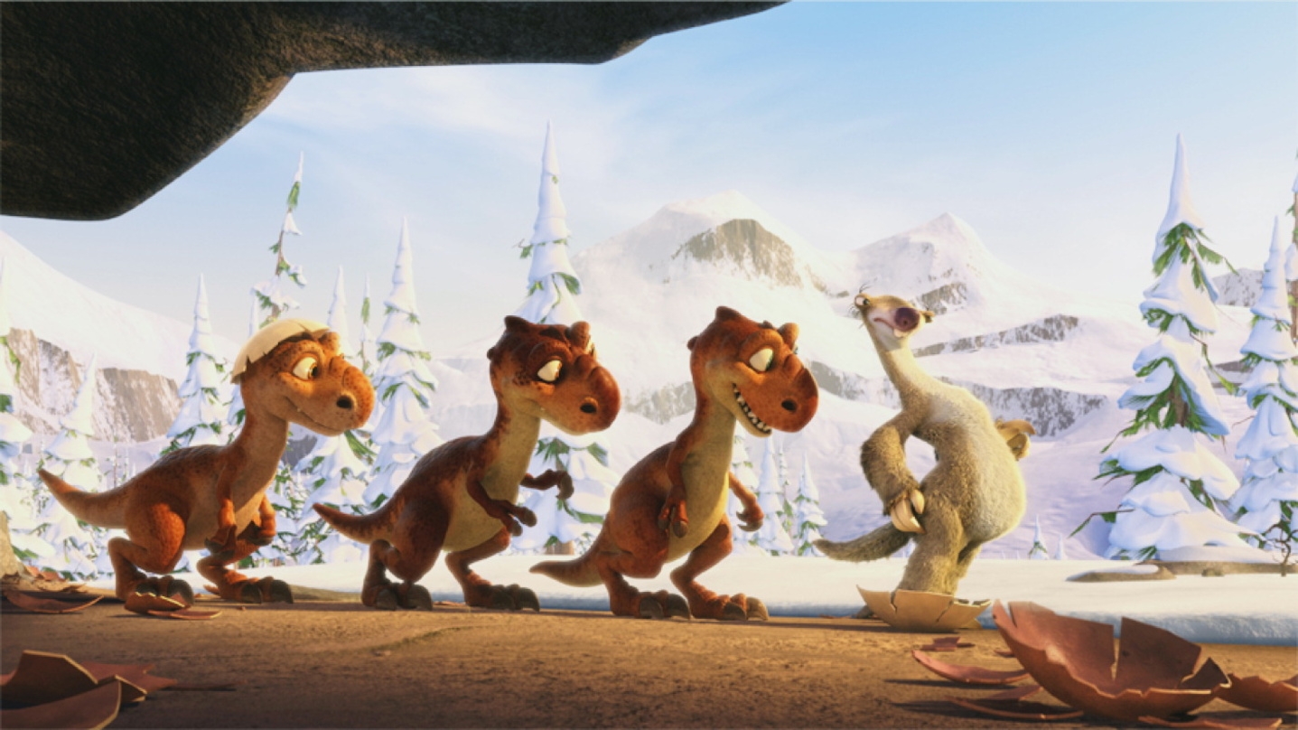 Meist gesehenes Programm am langen Weihnachtswochenende: "Ice Age 3 - Die Dinosaurier sind los"