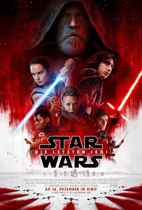 Das Hauptplaket zu "Star Wars: Die letzten Jedi"