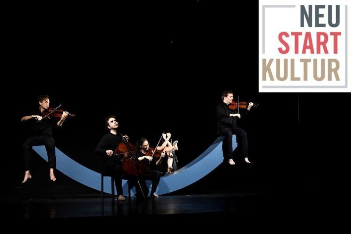 Kann auf Neustart-Kultur-Gelder hoffen: das Fuss Quartett, hier zusammen mit der Tänzerin Yui Kawaguchi