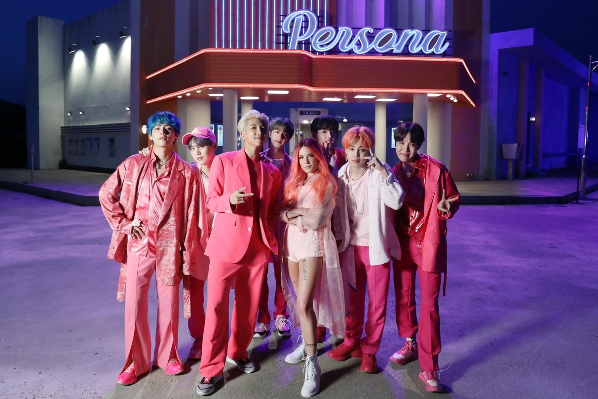 Immer für einen neuen Rekord gut: BTS, hier mit Kollaborationspartnerin Halsey