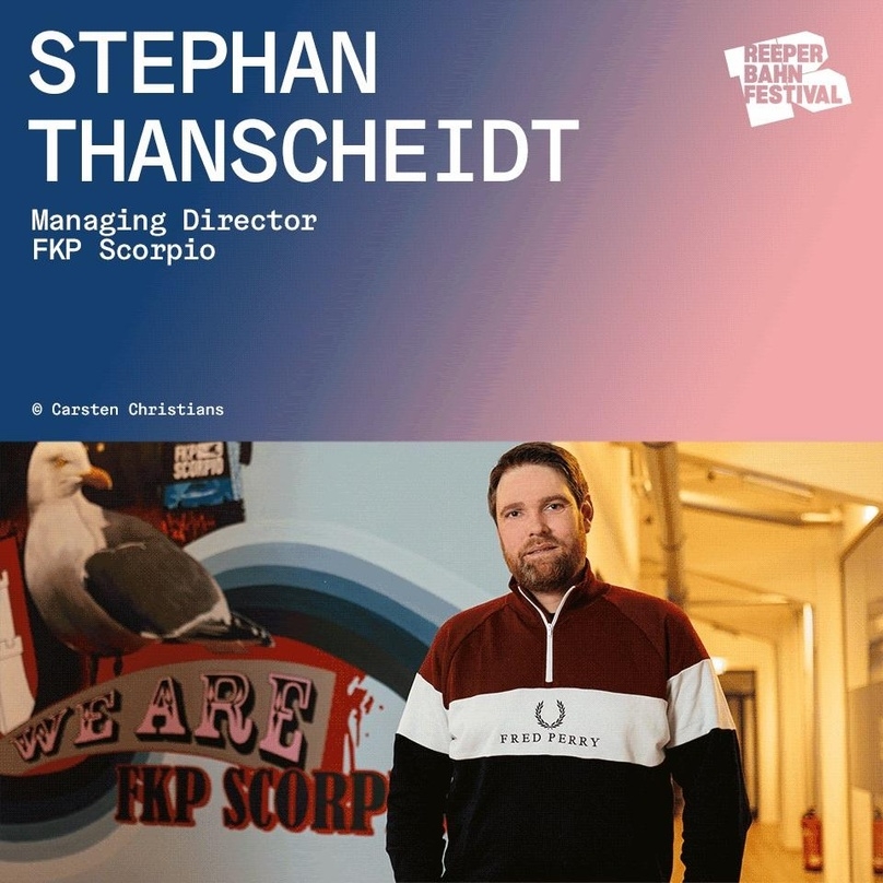 Spricht bei der Reeperbahn Festival Focus Session über Festivals: Stephan Thanscheidt