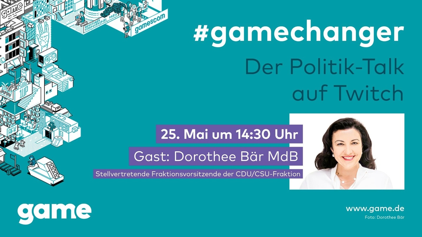Dorothee Bär wird zum zweiten Mal beim gamechanger-Talk begrüßt.