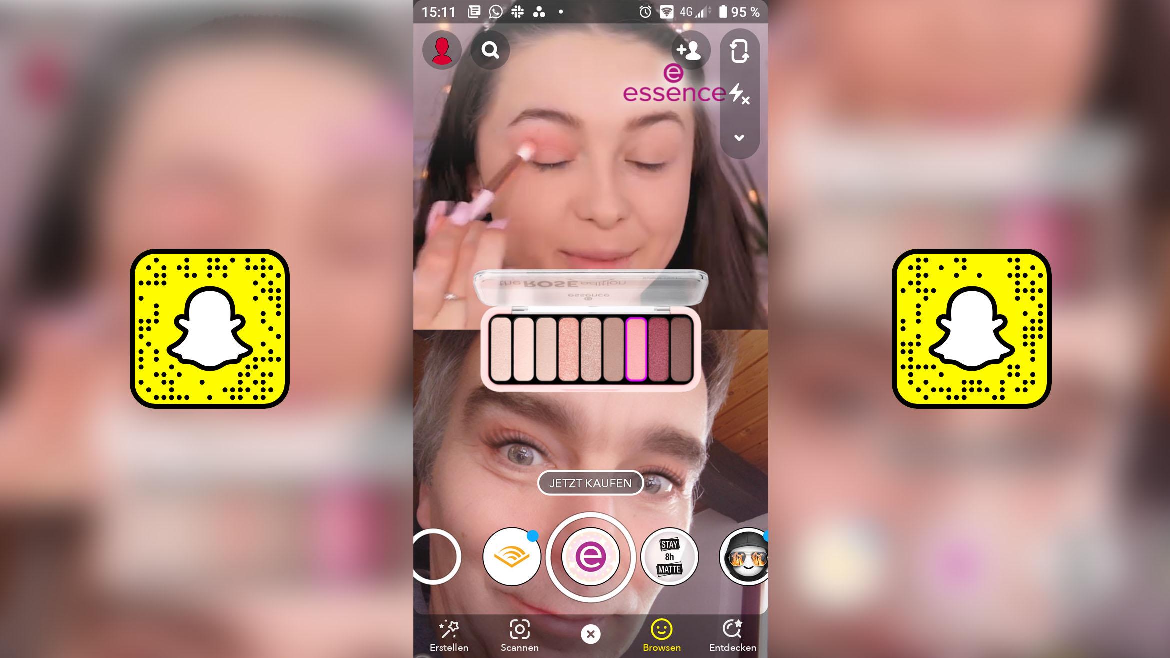 Essence Augmented Reality Kampagne Snapchat –