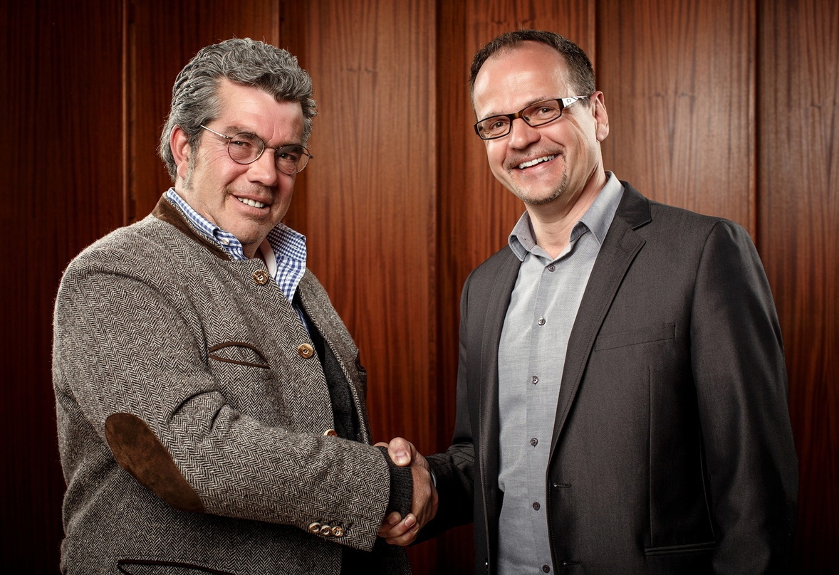 Das neue Eigentümerduo bei kdg: Geschäftsführer Michael Hosp (r.) mit Investor Henrik Wentzler