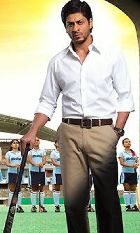 In "Chak de India" spielt Shah Rukh Khan den Trainer einer Hockey-Damenmannschaft