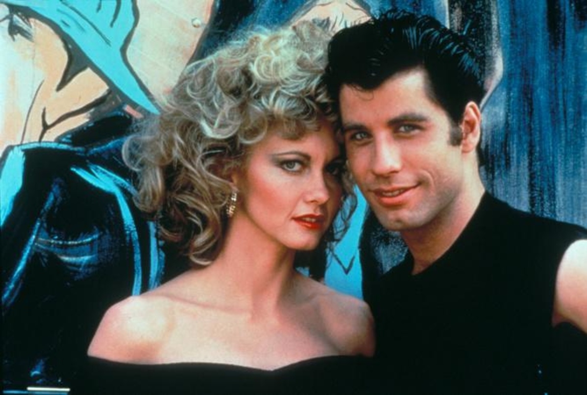 Olivia Newton-John und John Travolta in "Grease"