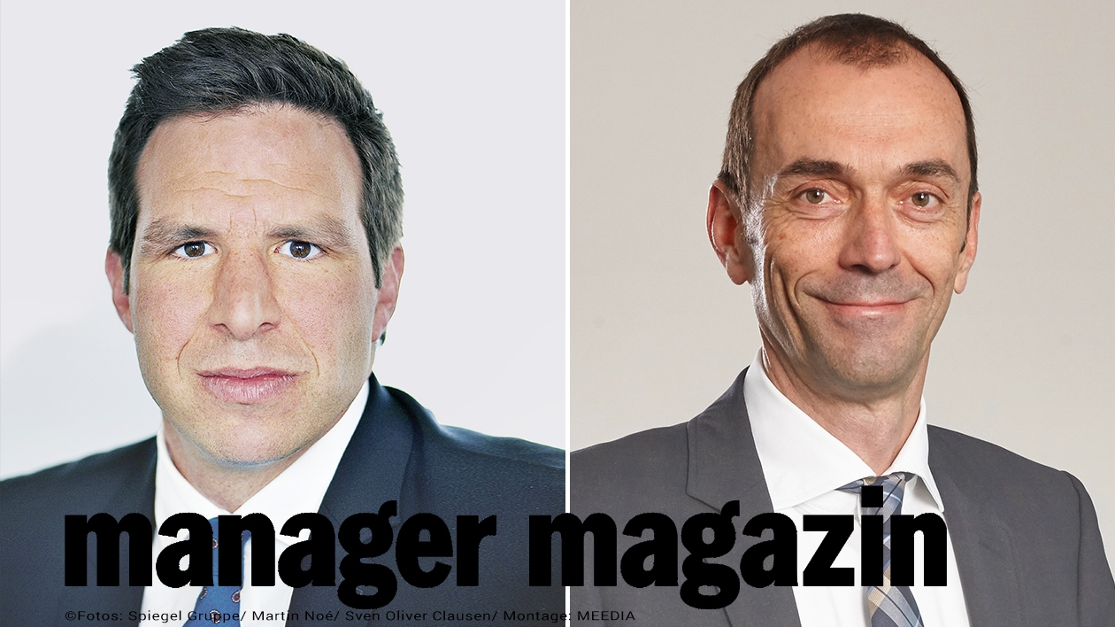 Sven Oliver Clausen (l.) und Martin Noé sind die Chefredakteure des "Manager Magazins"