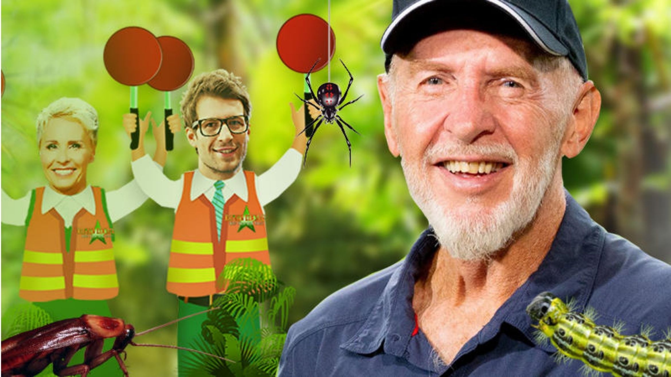 Dr. Bob (r.) wird für die Corona-Ausgabe der Dschungelshow aus Australien eingeflogen –