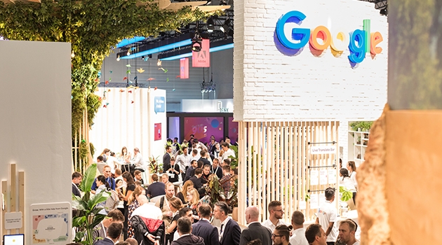 Googles Messestand auf der diesjährigen Dmexco