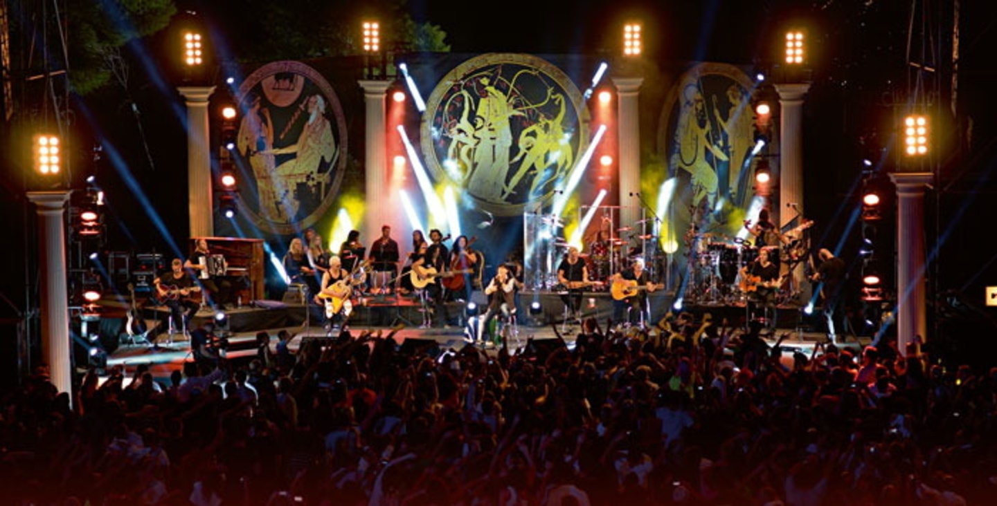 Traten in Athen unplugged auf: die Scorpions