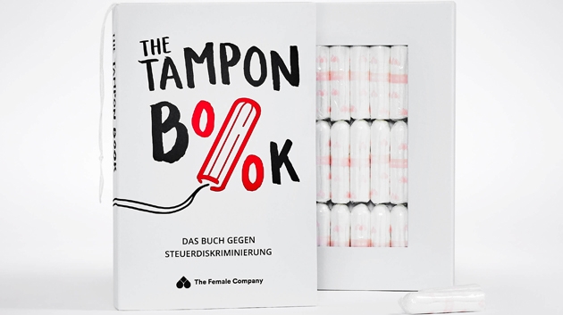 Das bereits international bei Kreativ-Awards ausgezeichnete "Tampon Buch" von Scholz & Friends für die Female Company hat große Chancen, einen Max-Award 2020 zu gewinnen (Foto: The Female Company)