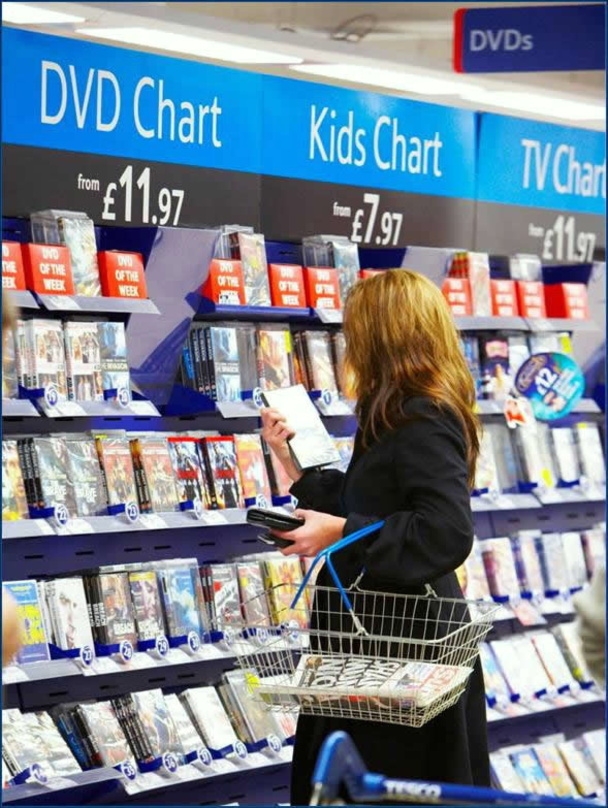 Impulskäufe in Supermärkten sind ein wichtiges Standbein des britischen Videomarkts