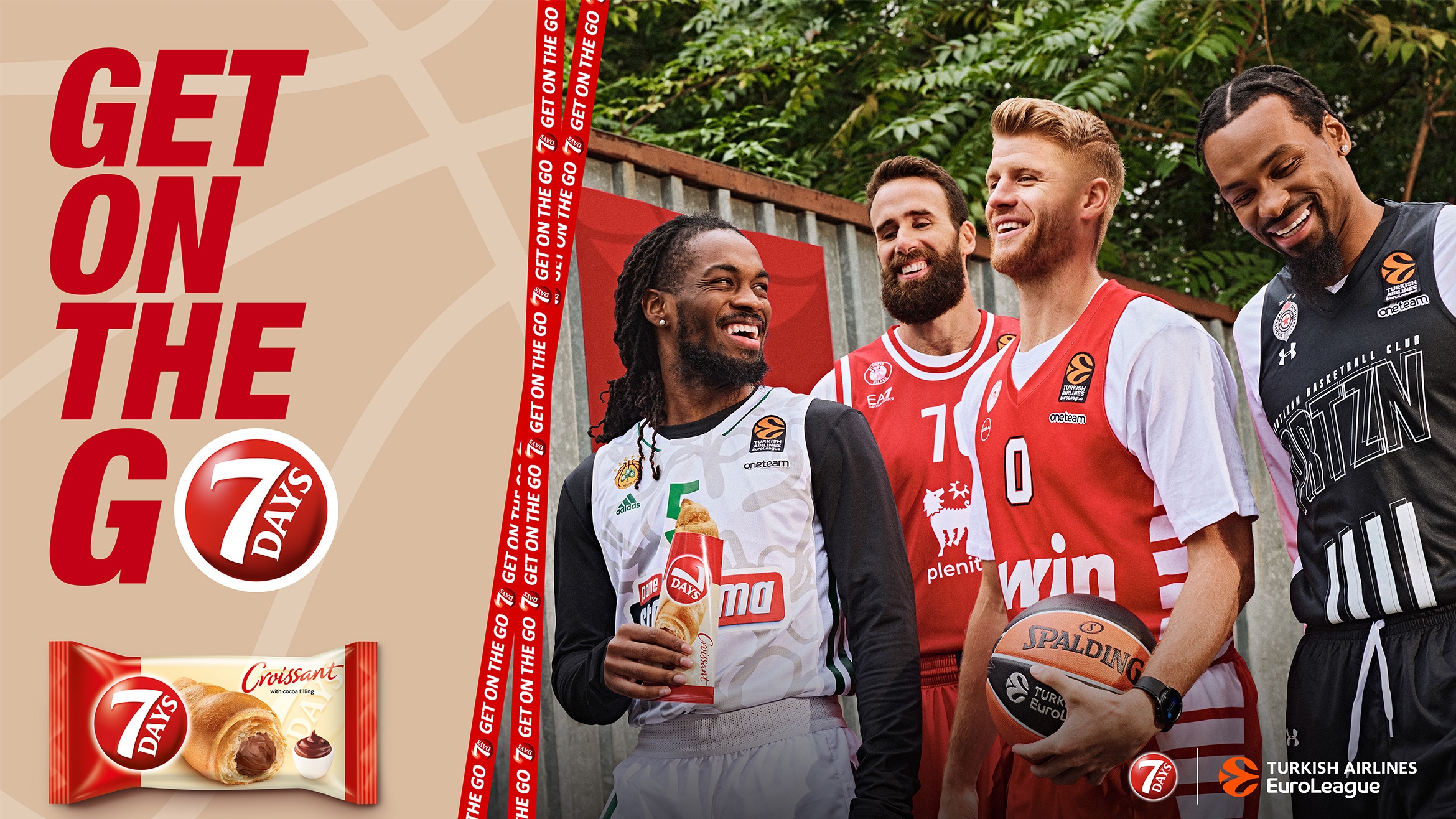 So sieht die internationale Kampagne von Saatchi & Saatchi für 7Days in Zusammenarbeit mit der EuroLeague Basketball aus -