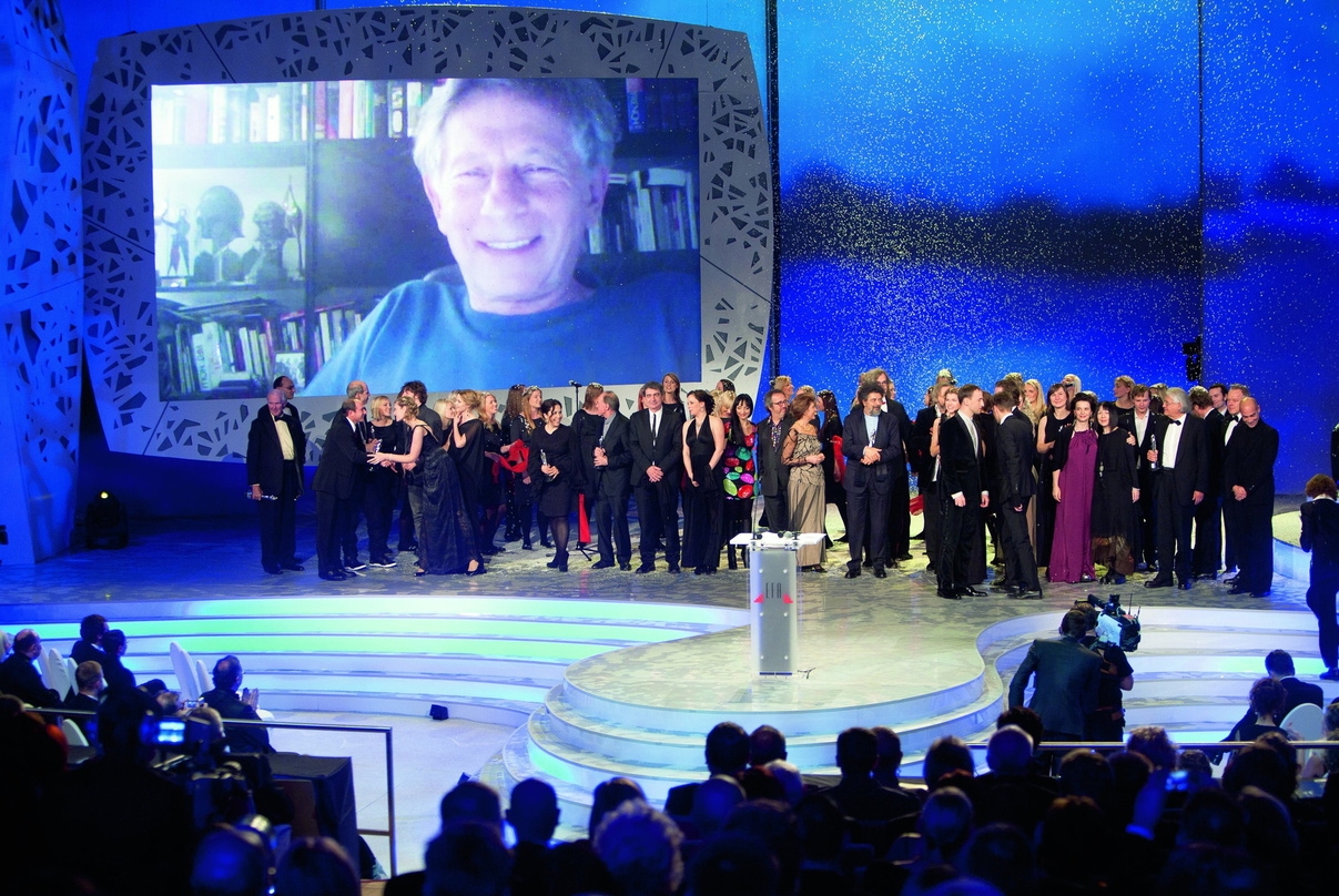 Roman Polanski dankte mittels Videobotschaft