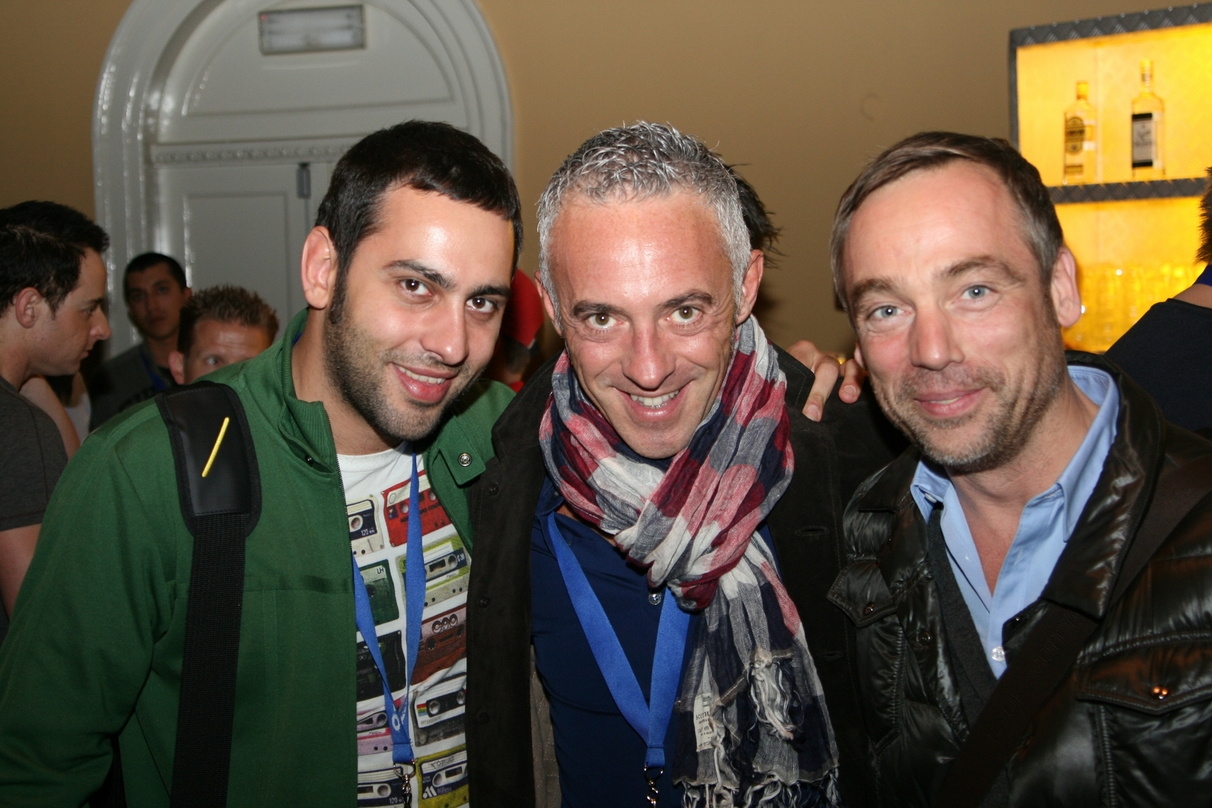 War auch dieses Jahr wieder beim Amsterdam Dance Event aktiv: Jens Thele (r.), hier mit seinen italienischen Partnern Matteo Sabbioni (l.) und Ilario Drago (beide Ego/Vae Victis)