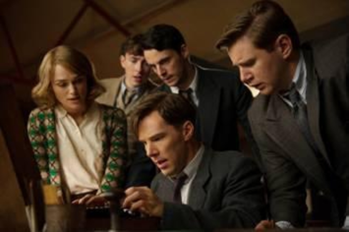Keira Knightley, Benedict Cumberbatch, Matthew Beard, Matthew Goode und Allen Leech in "The Imitation Game"