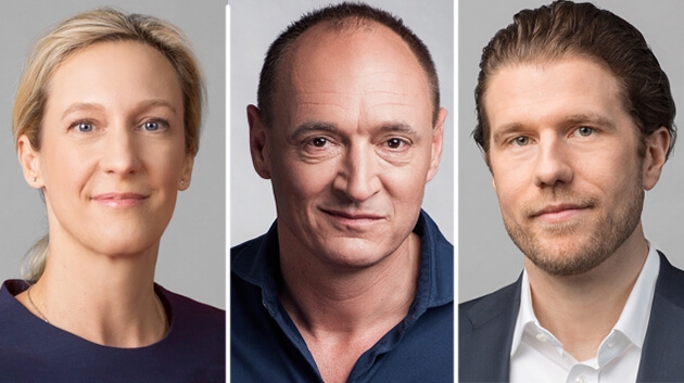 ProSiebenSat.1-Manager: Sabine Eckhardt, Max Conze, Jan Kemper