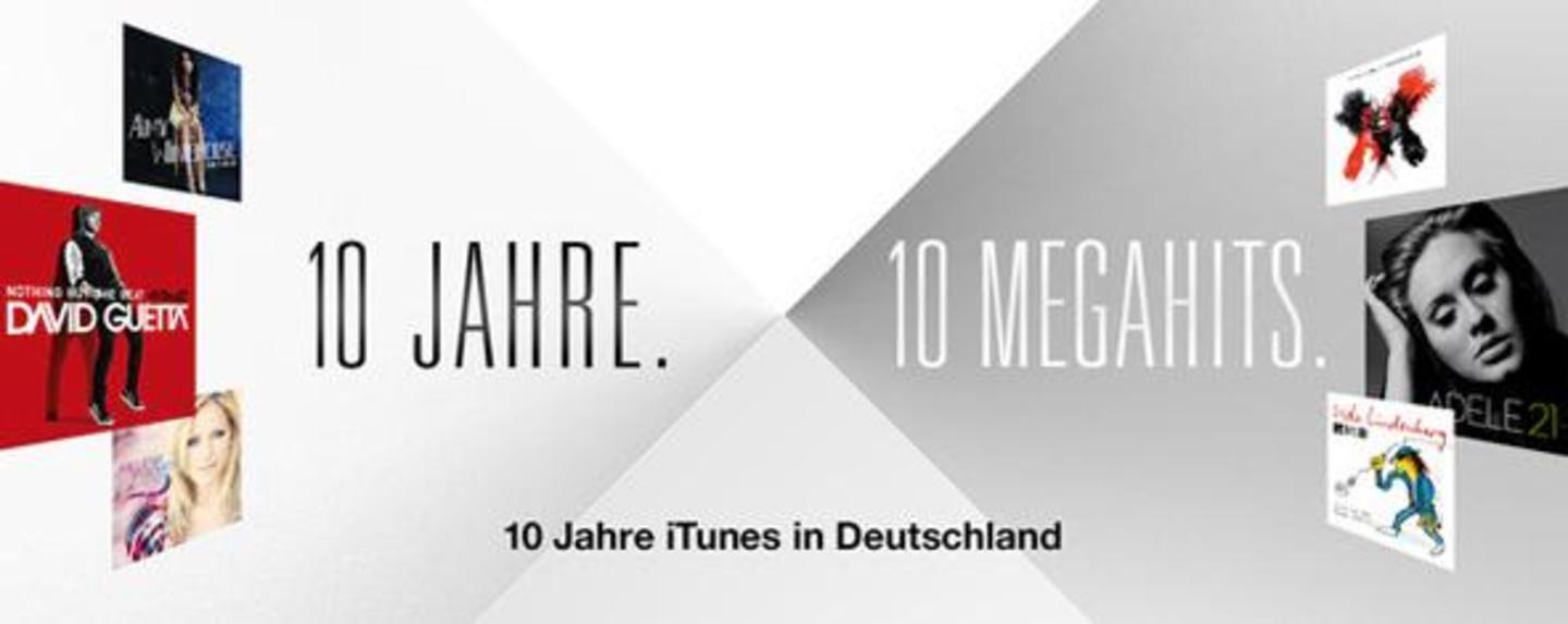 Nennt zum Jubiläum die deutschen Spitzenreiter: der Apple iTunes Store