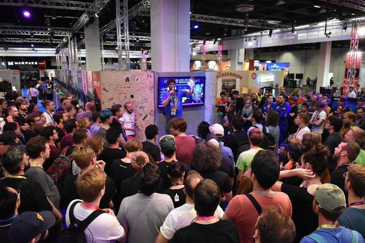 Volles Haus: die Indie Arena Booth auf der Gamescom 2018.