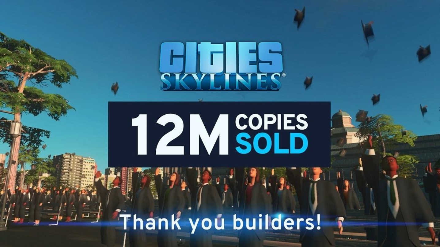 "Cities: Skylines" hat sich über zwölf Millionen Mal verkauft. Für PlayStation- und Xbox-Konsolen steht außerdem ein Geburtstagspatch zur Verfügung.