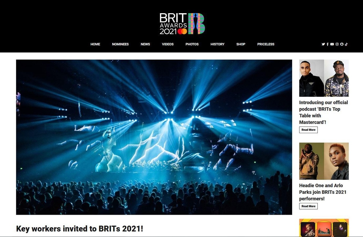 Bildet das erste Live-Event in der O2-Arena seit über einem Jahr: die Verleihung der Brit Awards