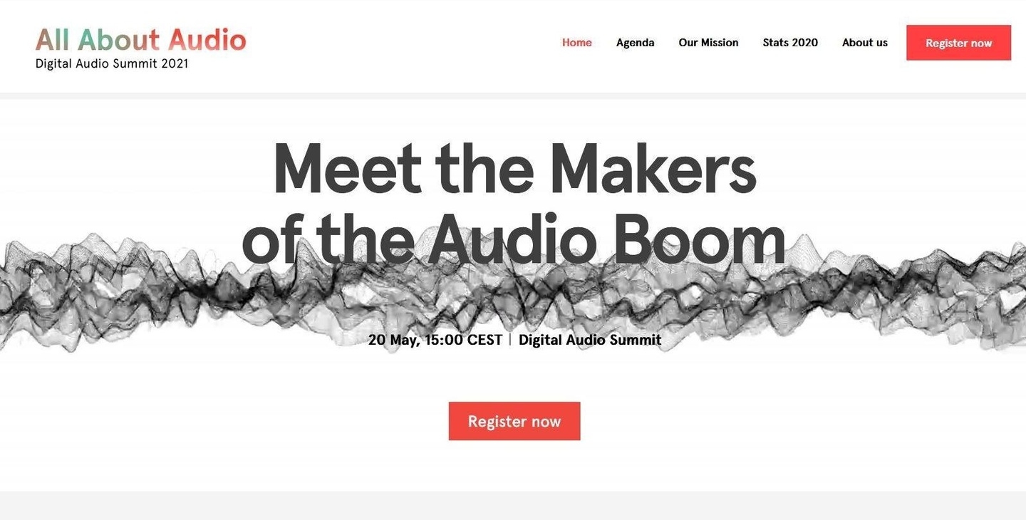 Steht unter dem Motto "Meet The Maker Of The Audio Boom": die Digitalkonferenz All About Audio