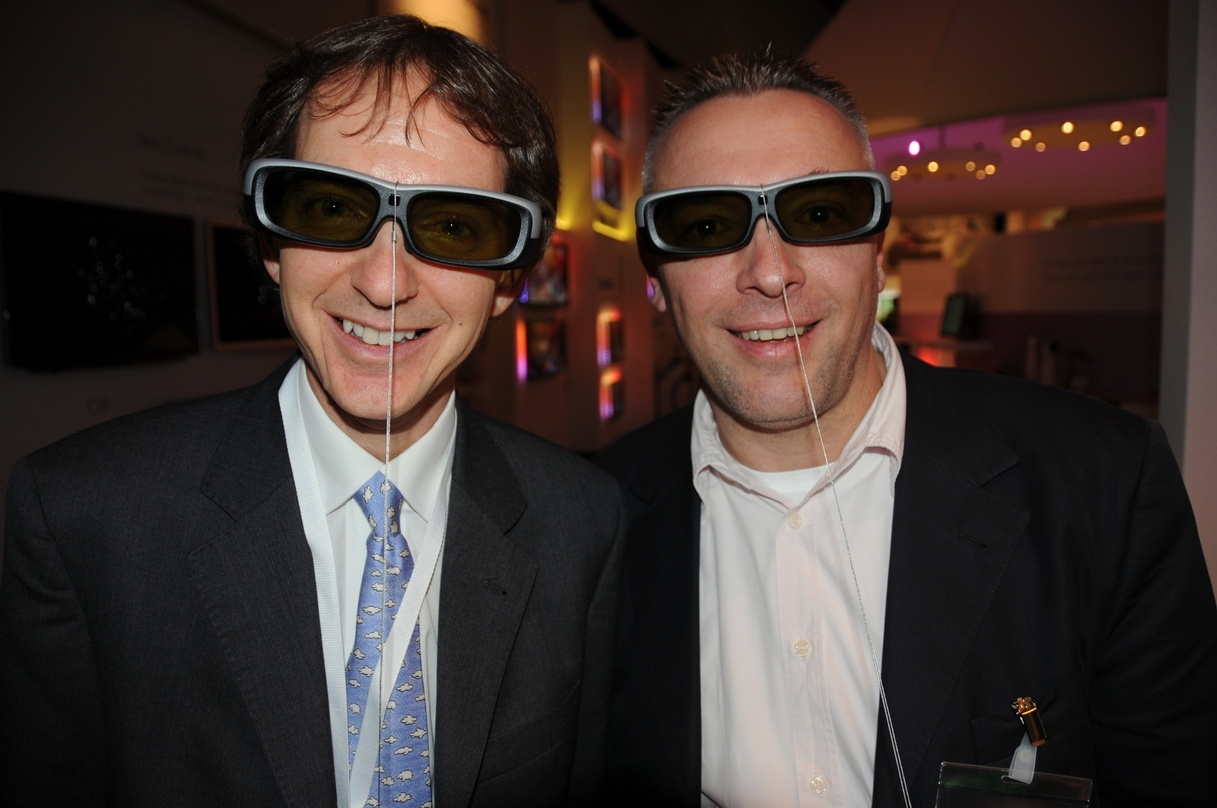 3D-ready: Marty Gordon (l., Philips/Blu-ray Disc Association) und Kai Uwe Marner (Warner/Blu-ray Group)