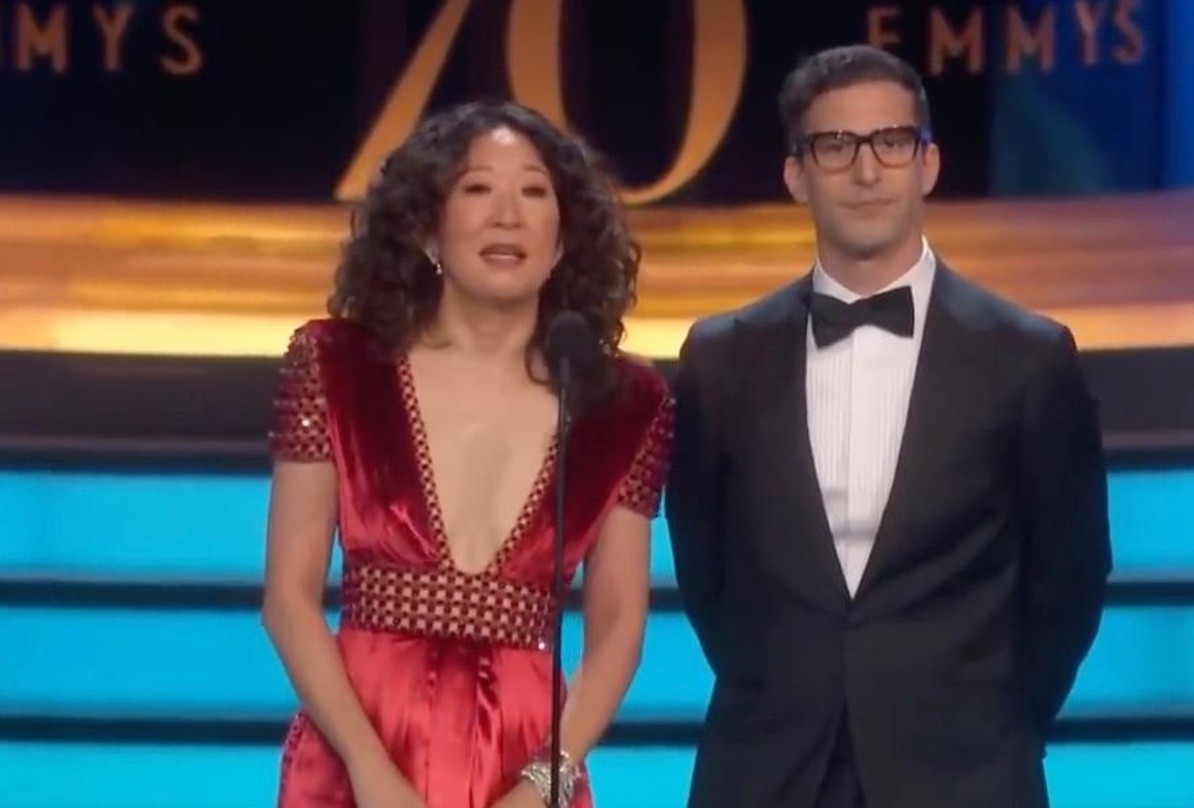 Sandra Oh und Andy Samberg waren bei den Emmys schon zusammen auf der Bühne