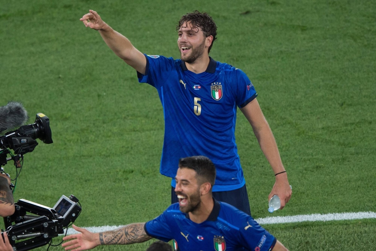 Doppeltorschütze beim 3:0-Erfolg der italienischen Nationalmannschaft im EM-Spiel gegen die Schweiz: Manuel Locatelli 