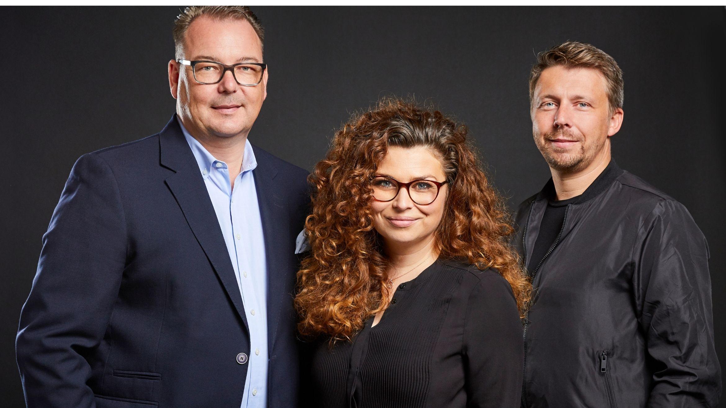 Bilden die erweiterte Geschäftsführung von McCann Düsseldorf: Dirk Göbel, Sabine Bülow und Christian Bihn (v.l.) - 