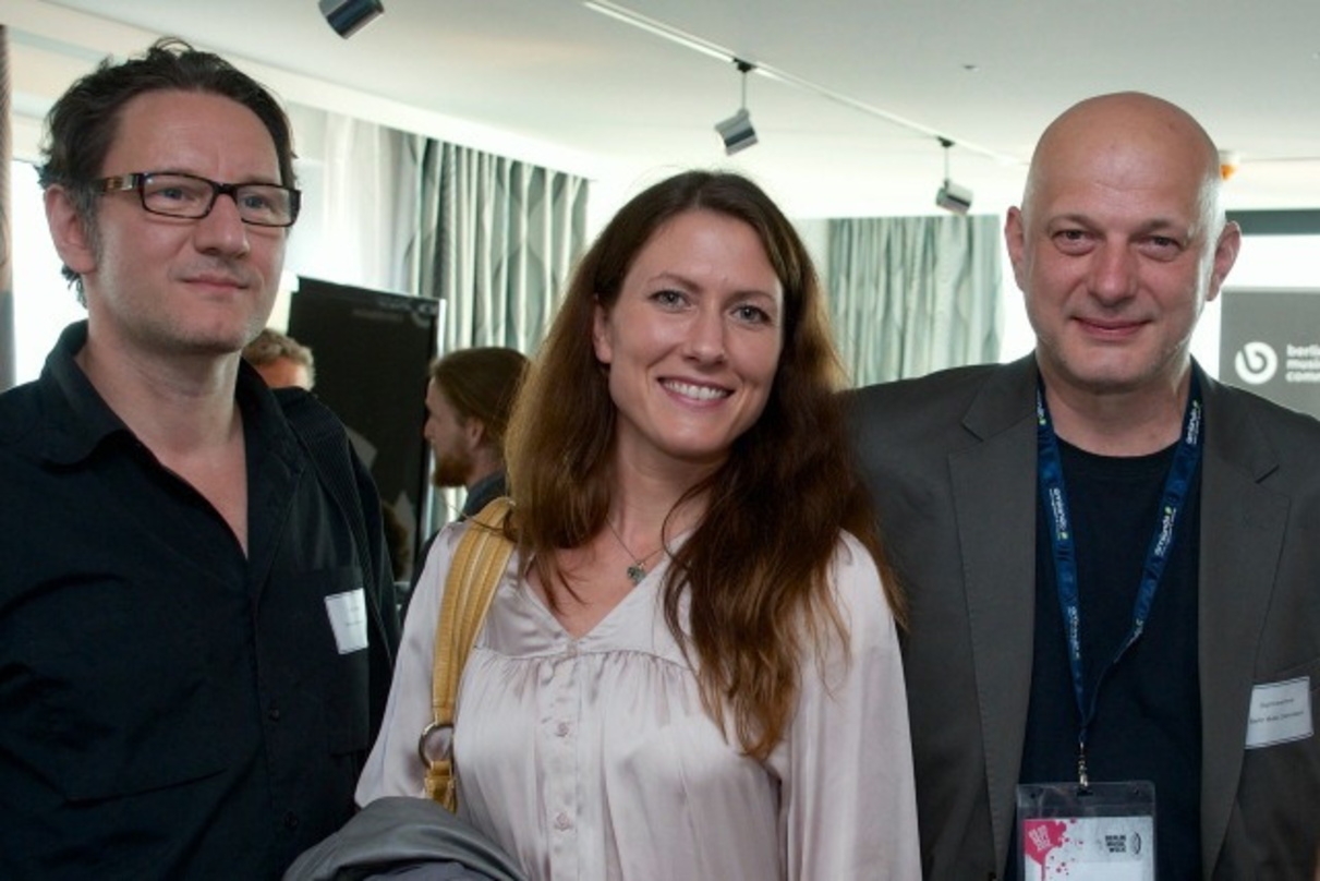 Trafen sich bei "Most Wanted: Music" in Berlin (von links): Frank Klaffs (Piranha), Nadine Jüdes (Berlin Partner) und Olaf Kretschmar (Clustermanager der Berlin Music Commission)