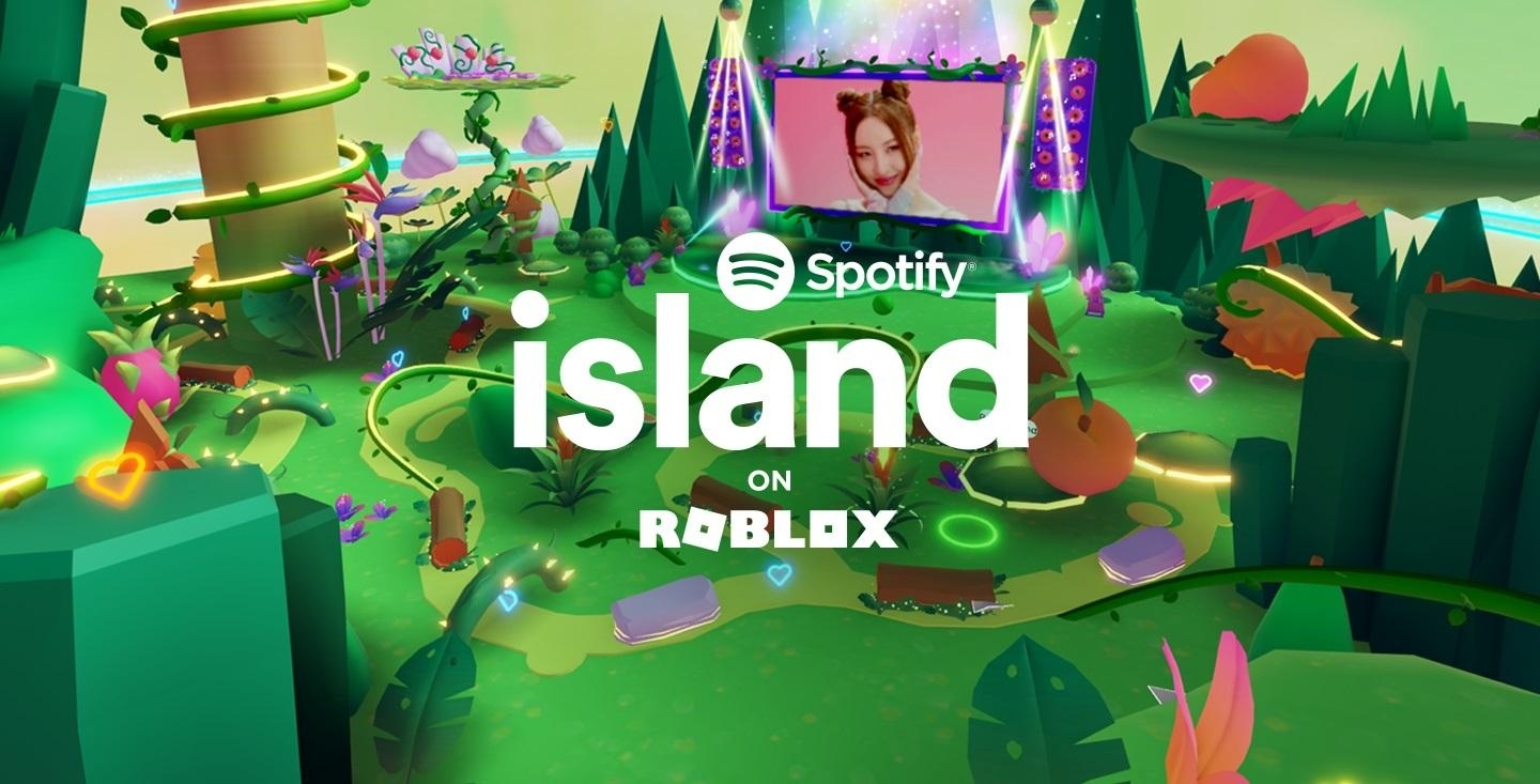 Resultat der Zusammenarbeit von Spotify und Roblox: das Spotify Island