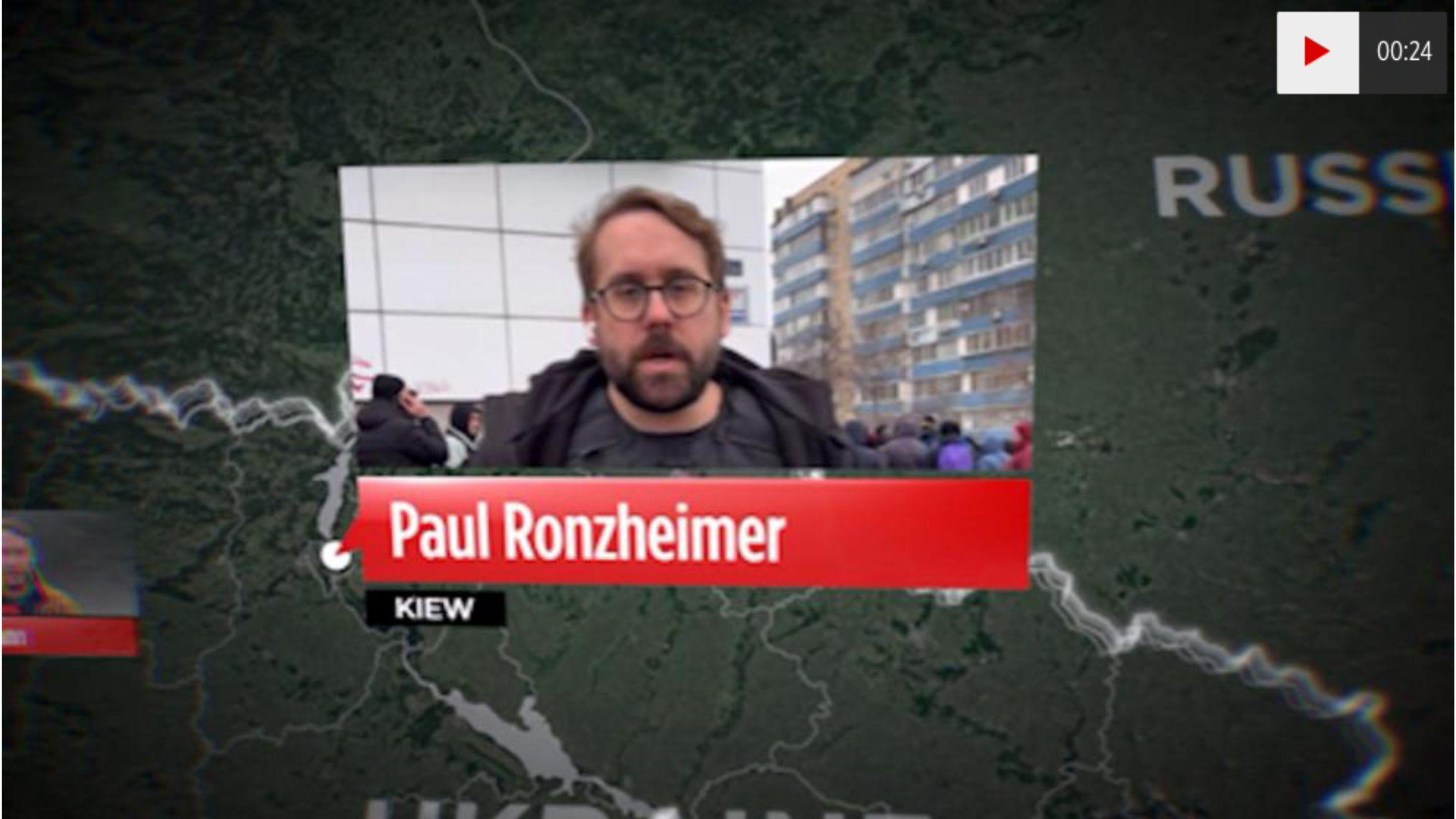Paul Ronzheimer berichtet für "Bild" aus Kiew –
