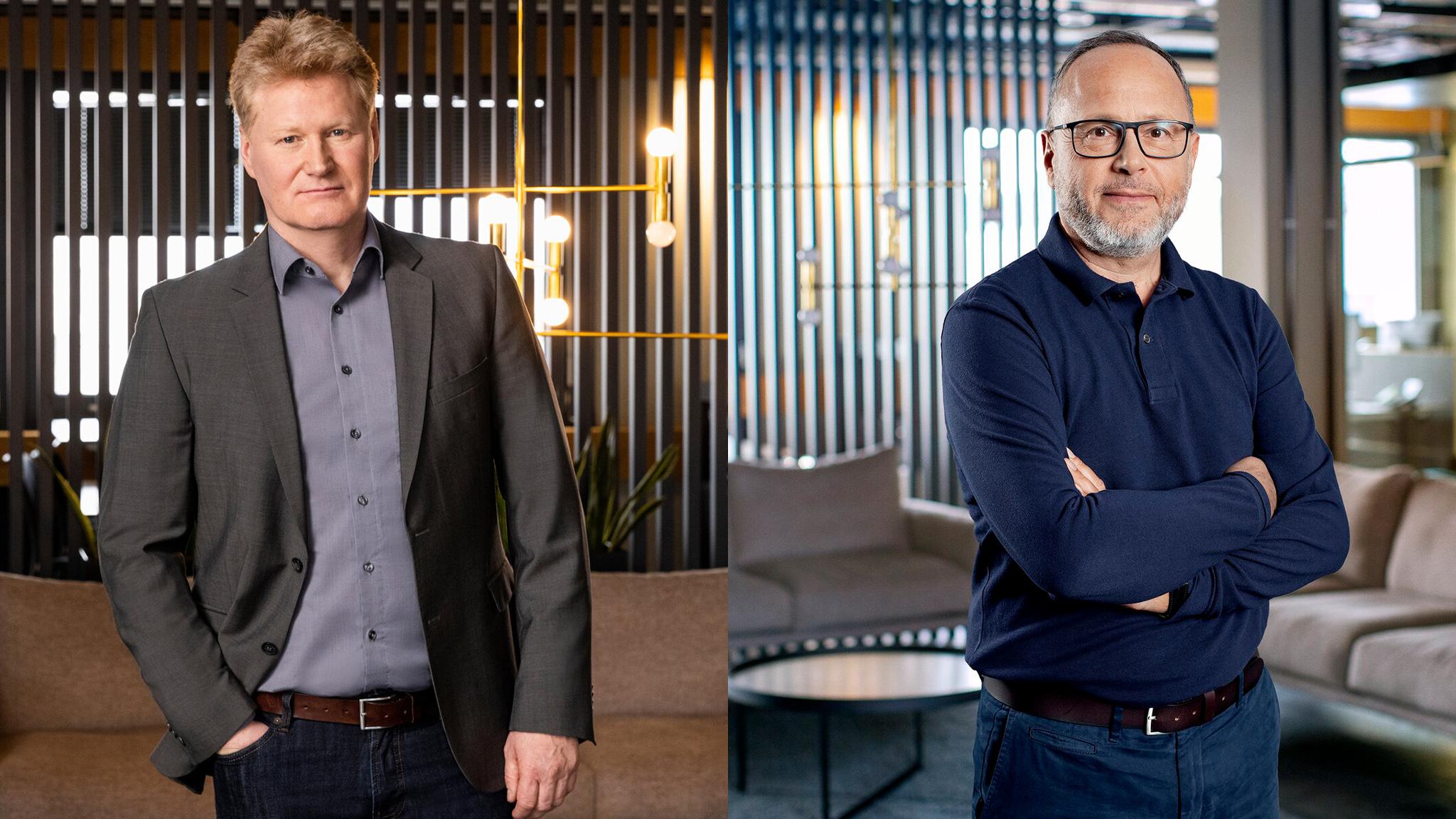 Arne Teetz wird neuer Chefredakteur Nachrichten der Seven.One Entertainment Group. Chefredakteur Sven Pietsch (rechts im Bild) freut sich über den "ausgewiesenen Nachrichtenprofi". – 