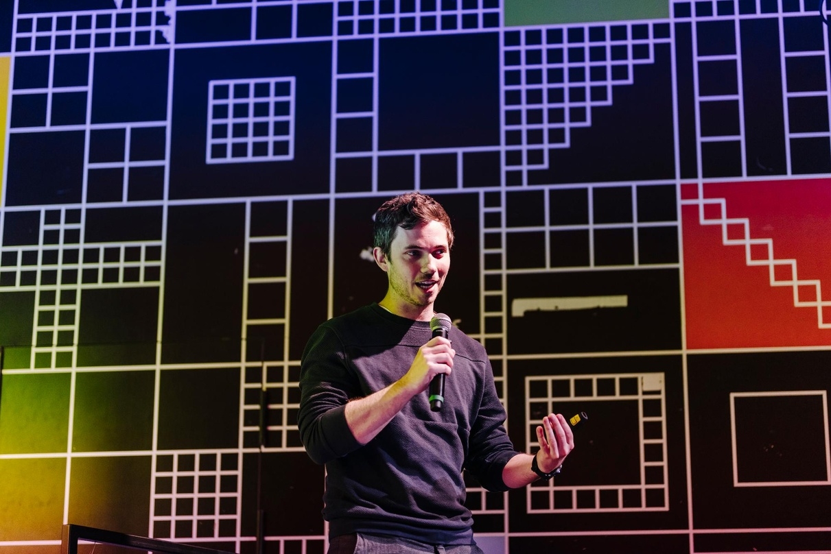 Stellte beim Abschluss-Pitch die Firma connactz vor: Maximilian Blaschke