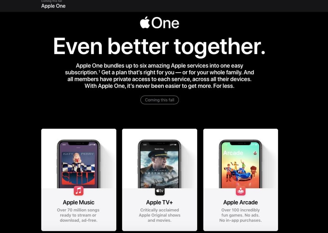 Das Abo für Alles: Apple bündelt ab Herbst 2020 Angebote wie Apple Music, TV oder Arcade in ein Rundum-Paket