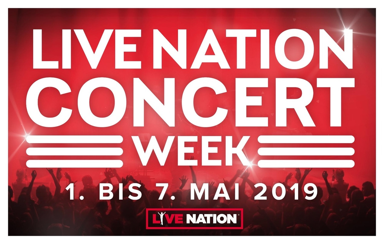 Optischer Aufhäger der Aktionswoche von Live Nation: Flyermotiv zur Concert Week