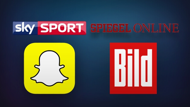 Deutsche Medienhäuser nutzen Snapchat 