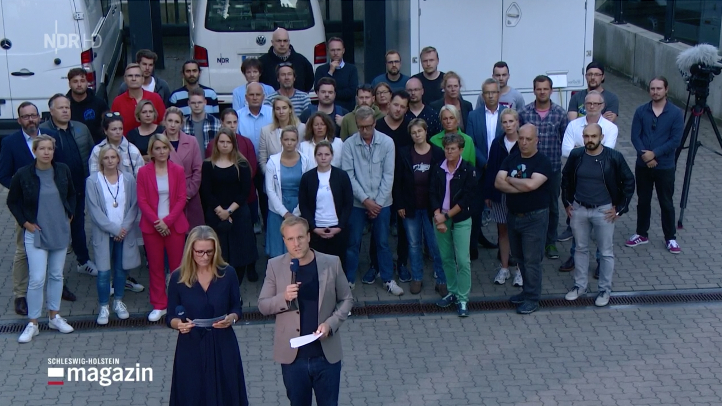 Die Redaktion des "Schleswig-Holstein Magazin" protestierte live im TV -