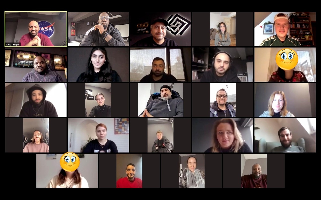 Will als neuer Player in den internationalen Musikmarkt: das Team von Goldmann Music um Giwar Xatar Hajabi (obere Reihe, links)