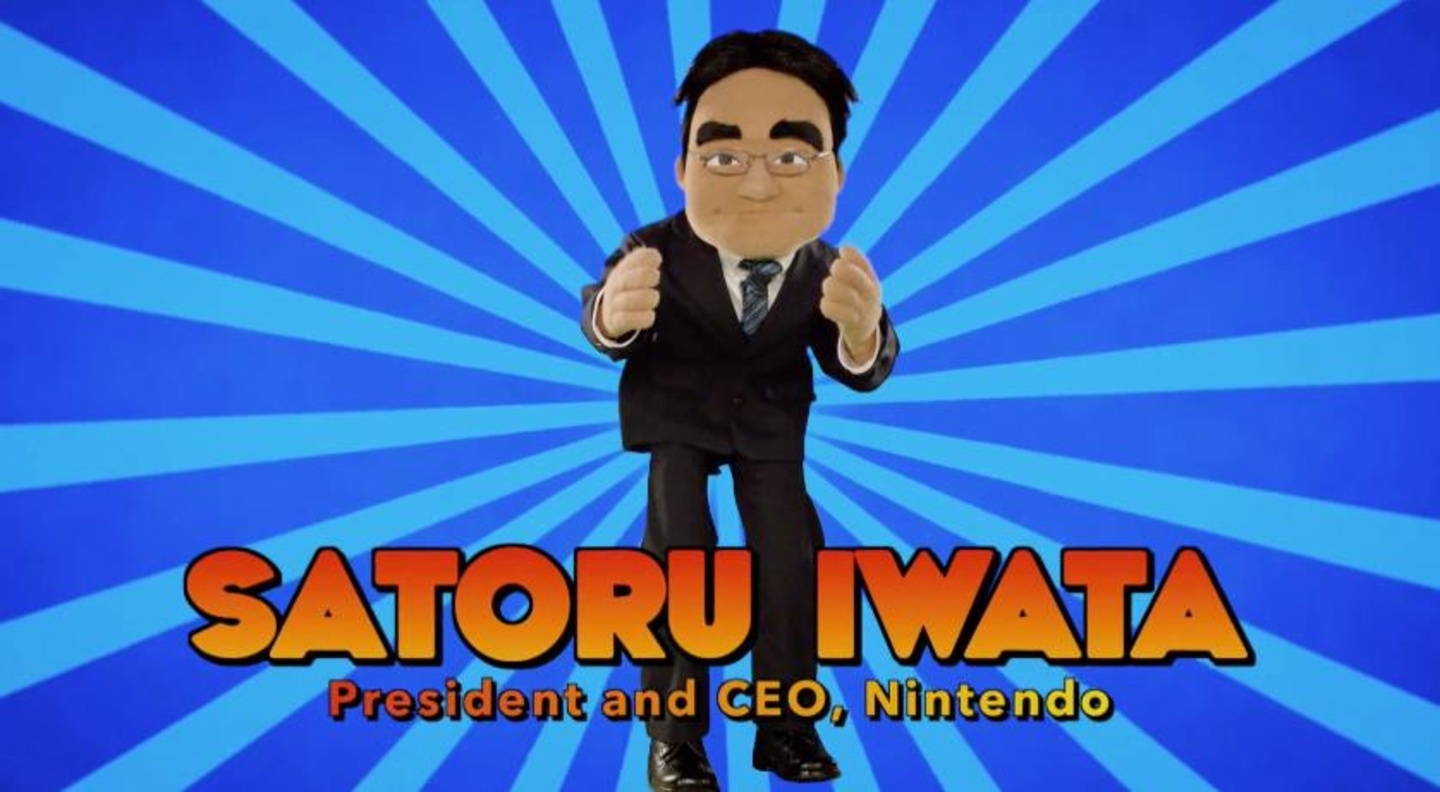Nintendo-Präsident Satoru Iwata als Stoffpuppe