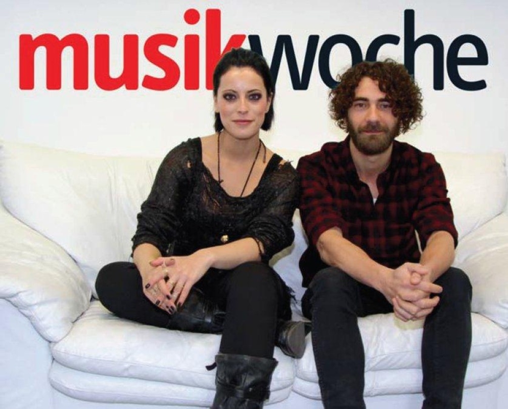 Stellten auf der MusikWoche-Couch das neue Silbermond-Album vor: Stefanie Kloß und Andreas Nowak
