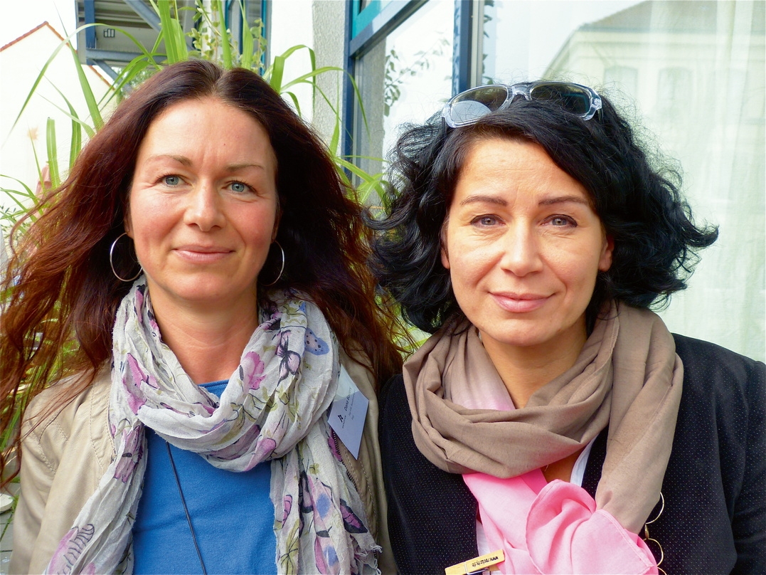 Zufrieden mit dem abgelaufenen Jahr: Andrea Rothaug, die Präsidentin des BV Pop (rechts) und ihre Stellvertreterin Dana Bauers