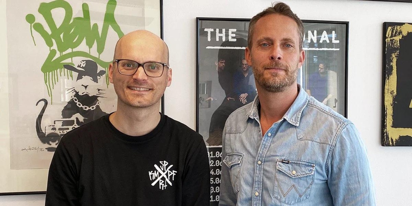 Neue Podcast-Partner: Alexander Schröder (links, Redfield Records) und Sebastian Kahlich (Ticketmaster)