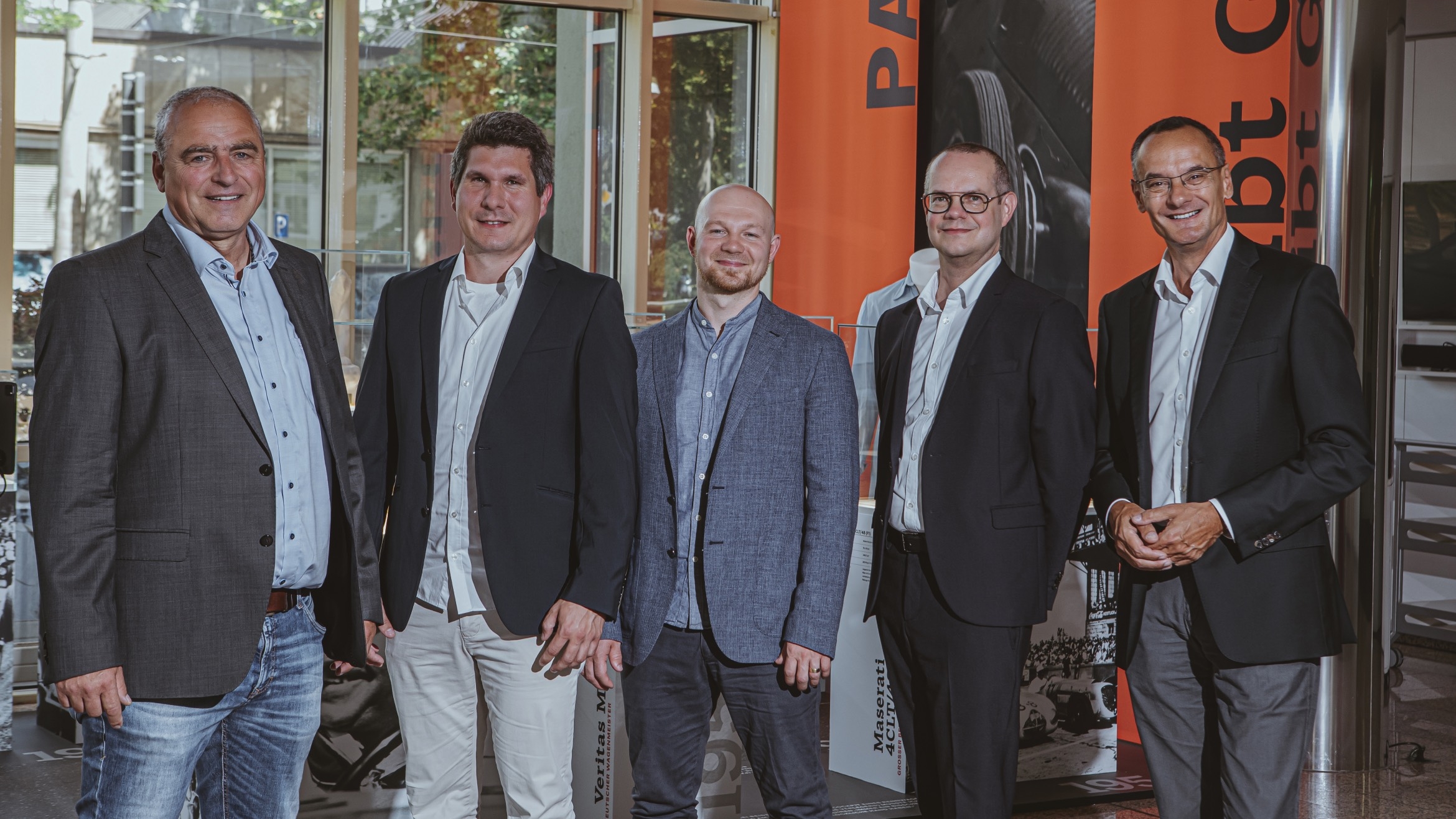 von links: Andreas Geiger, Tim Kahle, Stanislaw Schmidt, Wolfgang Melcher, Jörg Mannsperger –