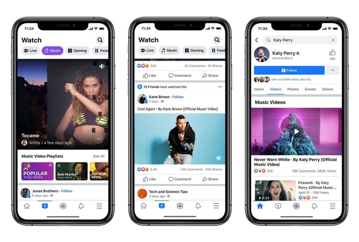 Now Playing: Facebook räumt Musikvideos einen eigenen Platz auf seiner Plattform ein