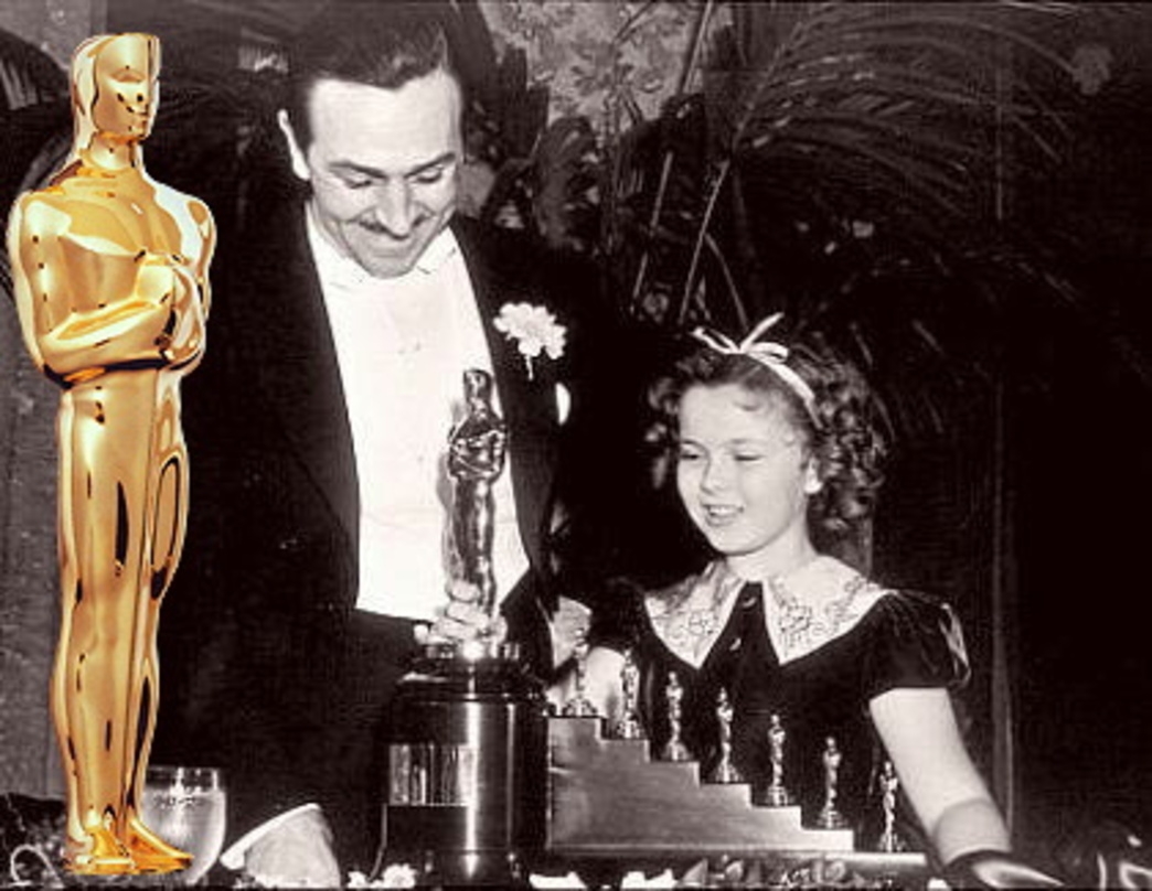 7 Zwerge, 7 Oscars: Walt Disney und Shirley Temple bei der Verleihung 1939
