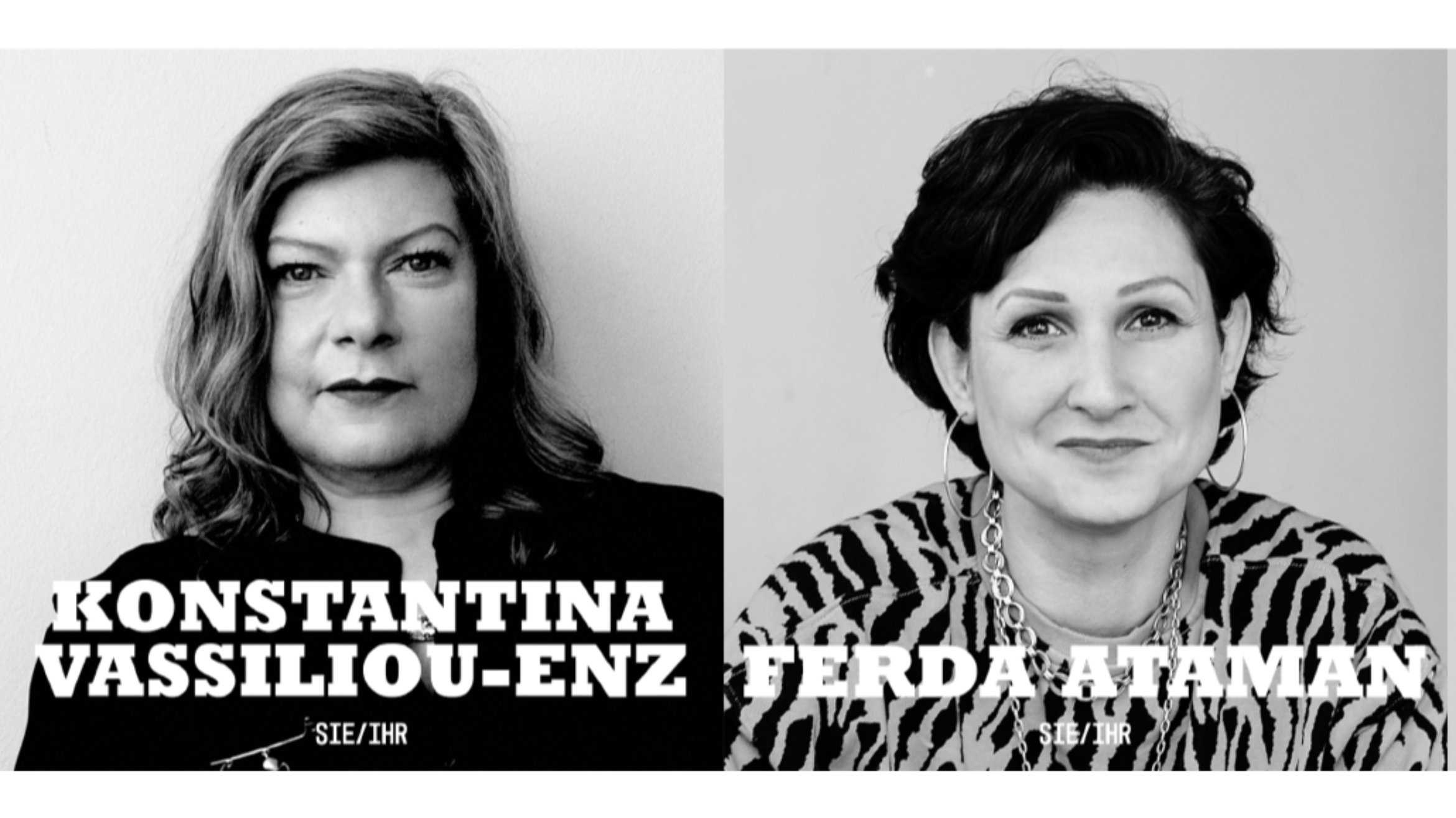 Konstantina Vassiliou-Enz und Ferda Ataman bilden das Diversity Kartell –